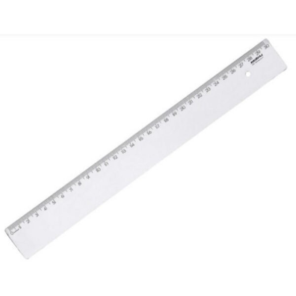 REGUA 30CM CRISTAL POLIBRAS