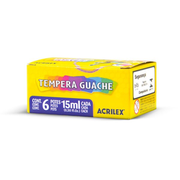 CAIXA DE GUACHE 15ML C/ 6 CORES HANG ACRILEX - Image 3