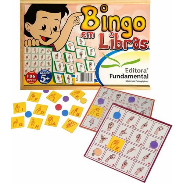 BINGO LIBRAS EM MDF 136PC  FUNDAMENTAL