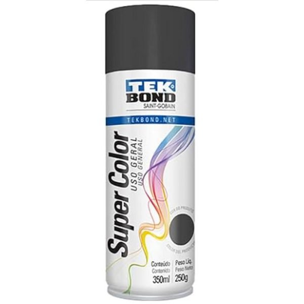 TINTA SPRAY PARA USO GERAL GRAFITE 350ML TEK BOND