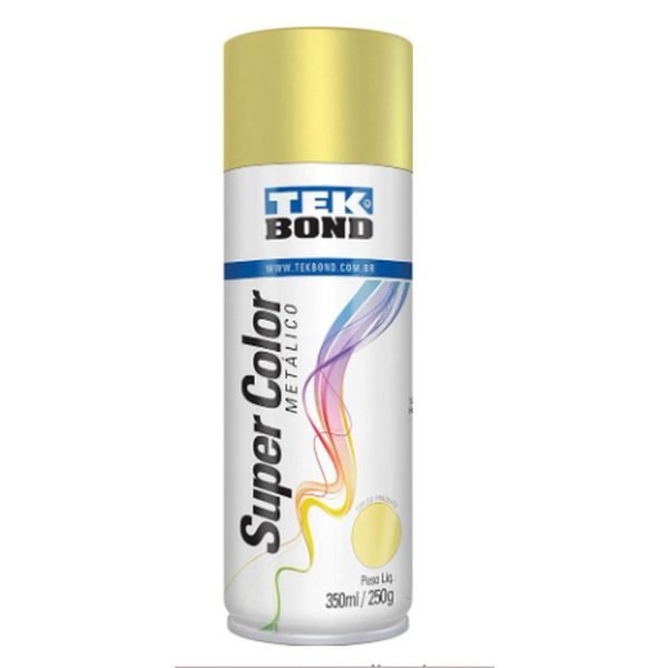 TINTA SPRAY METALICO DOURADO 350ML TEK BOND