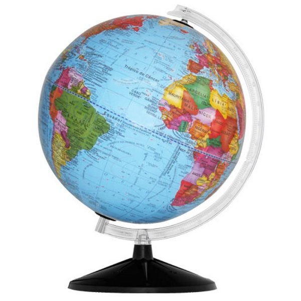GLOBO TERRESTRE 30CM STUDIO POL - BASE PRETA LIBRERIA
