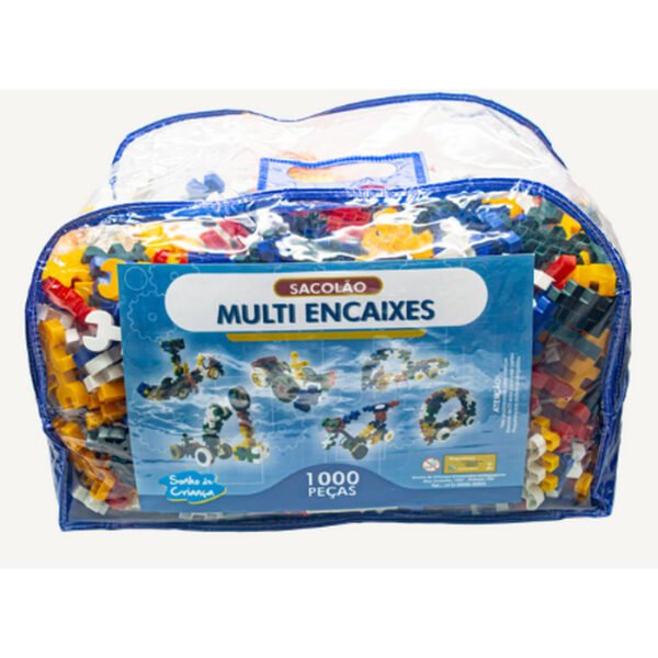 SACOLÃO MULTI ENCAIXES  C/1000 PEÇAS SONHO DE CRIANÇA - Image 2