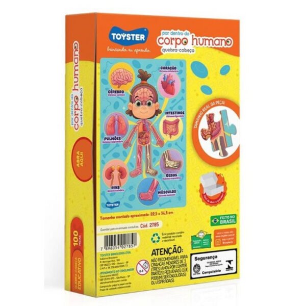 QUEBRA CABEÇA CORPO HUMANO 100 PEÇAS TOYSTER - Image 3
