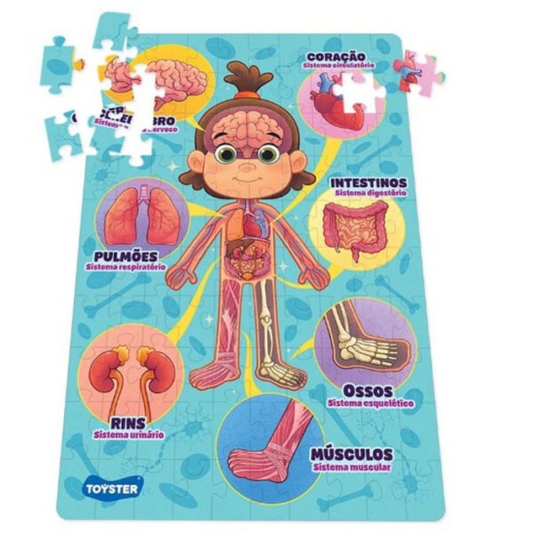 QUEBRA CABEÇA CORPO HUMANO 100 PEÇAS TOYSTER - Image 2