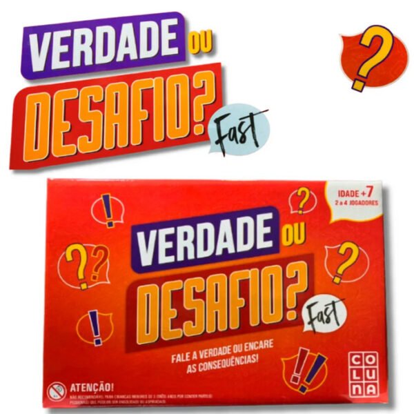 JOGO DE TABULEIRO VERDADE OU DESAFIO COLUNA - Image 2