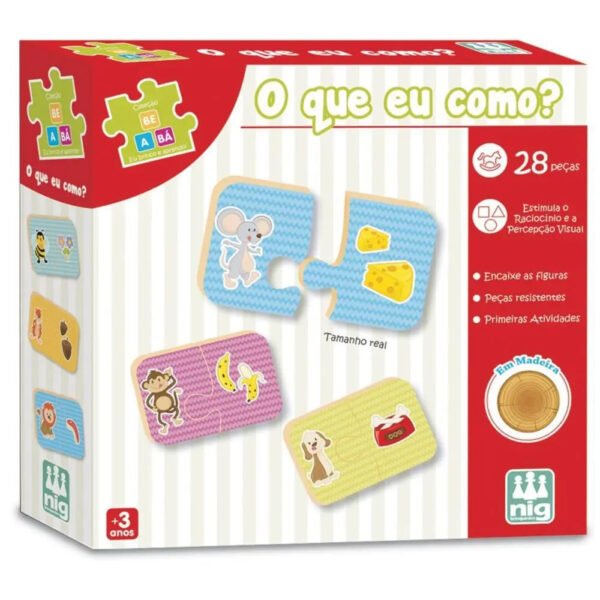 BRINQUEDO EDUCATIVO BE A BA O QUE EU COMO NIG