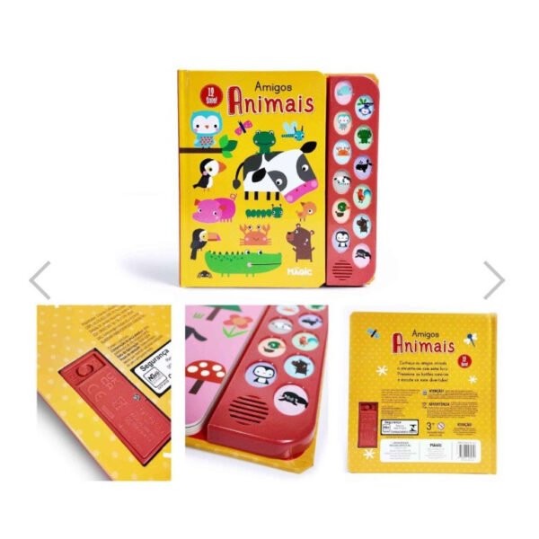 LIVRO SONORO AMIGOS ANIMAIS 12 SONS MAGIC KIDS - Image 3