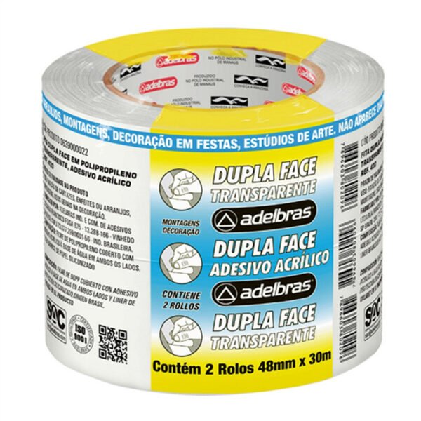 FITA DUPLA FACE 430 POLIPROPILENO 48X30 ADELBRAS