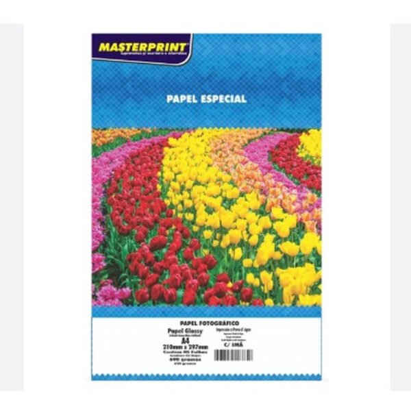 PAPEL FOTOGRÁFICO IMANTADO A4 GLOSSY 690G C/ 5 FOLHAS MASTERPRINT