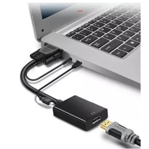 MINI CONVERSOR VGA PARA HDMI COM AUDIO E VÍDEO FULL HD - Image 4