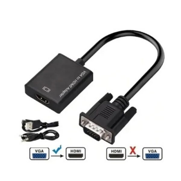 MINI CONVERSOR VGA PARA HDMI COM AUDIO E VÍDEO FULL HD - Image 3