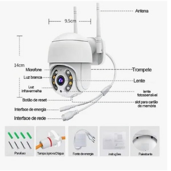 CAMERA DE SEGURANÇA EXTERNA WIFI ABQ-A8 - Image 2