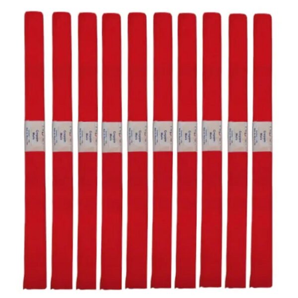 PAPEL CREPOM COMUM VERMELHO 48X200 C/10 RIDET