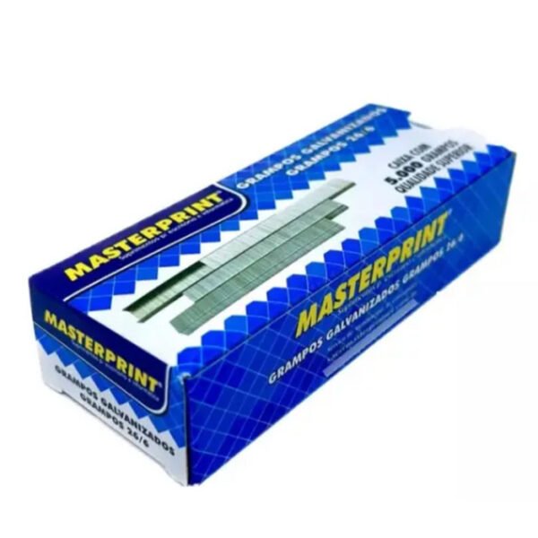 CAIXA DE GRAMPO 26/6 GALVANIZADO C/ 5000 MASTERPRINT - Image 2