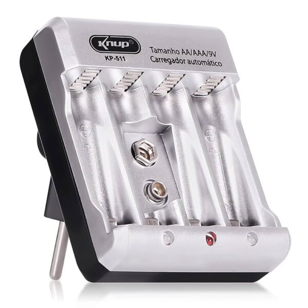 CARREGADOR DE PILHAS KP-511A C/ 2 PILHAS AA KNUP - Image 2